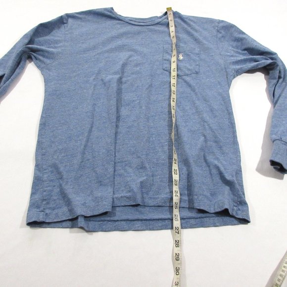 Polo Ralph Lauren Blue Sz Medium Sweatshirt Front Pocket Crew Neck Long Sleeve - Picture 5 of 9
